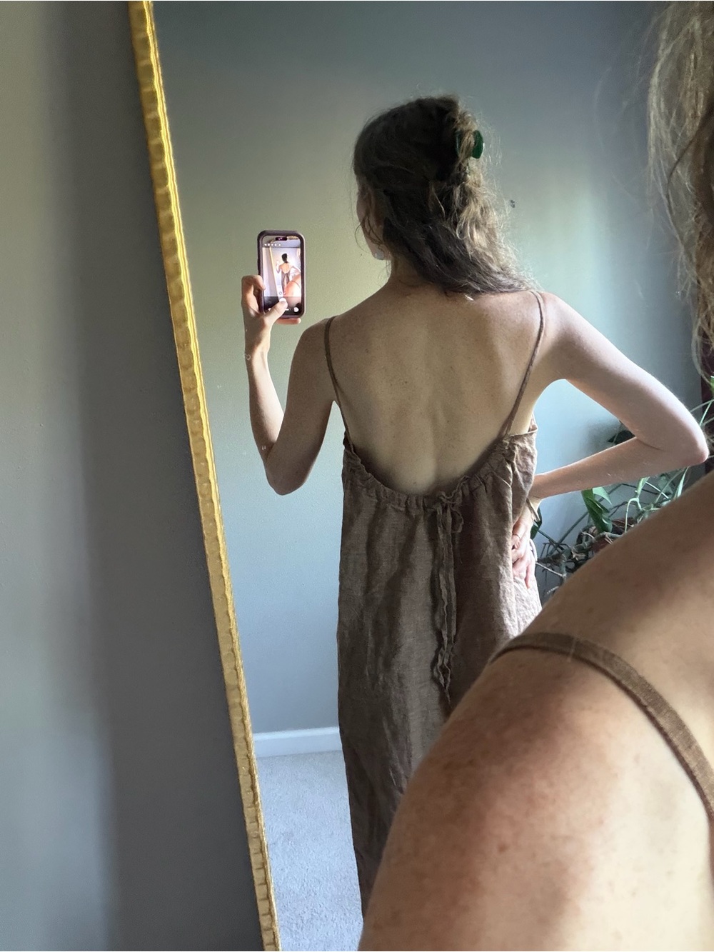 Handmade (by me!) 100% linen dress! - Picture 3 of 10